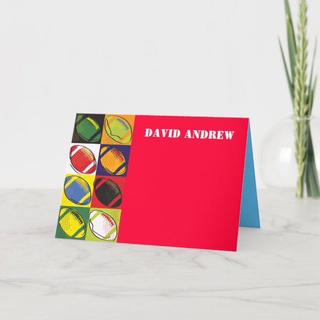 Tarjeta de agradecimiento para FOOTBALL Retro (Anverso)