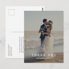 Tarjeta de agradecimiento para foto de boda en Lih