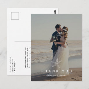 Tarjeta de agradecimiento para foto de boda en Lih