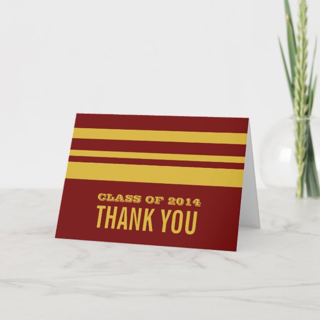 Tarjeta de agradecimiento para franjas audaces ama (Anverso)