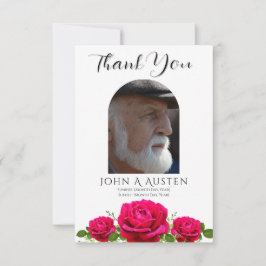 Tarjeta de agradecimiento para funeral