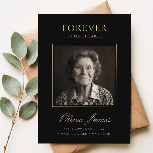 Tarjeta de agradecimiento para funeral con foto de (Subido por el creador)