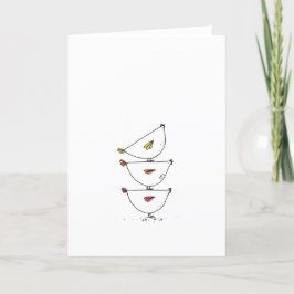 Tarjeta de agradecimiento para gallinas apiladas d