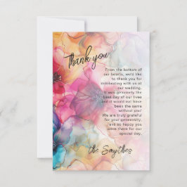 Tarjeta de agradecimiento para glamour glamour gla