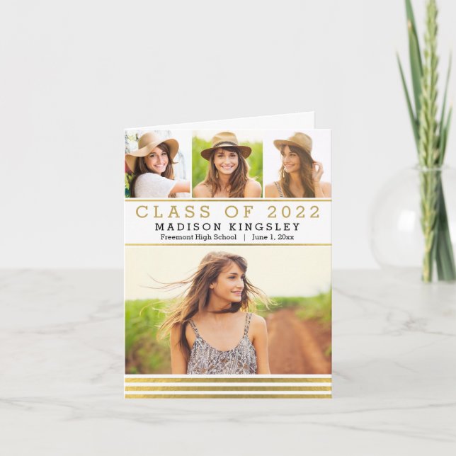 Tarjeta de agradecimiento para graduación de banda (Anverso)