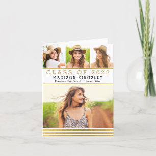 Tarjeta de agradecimiento para graduación de banda