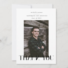 tarjeta de agradecimiento para graduación de escri