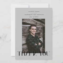 tarjeta de agradecimiento para graduación de escri