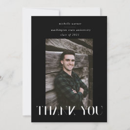 tarjeta de agradecimiento para graduación de escri