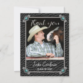 Tarjeta de agradecimiento para graduación de estil