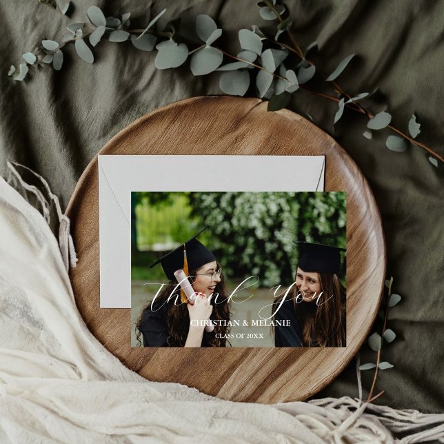 Tarjeta de agradecimiento para graduación de fotos (Subido por el creador)