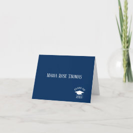 Tarjeta de agradecimiento para graduado de la Mari