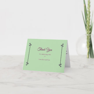 Tarjeta de agradecimiento para invitado boda