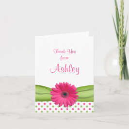 Tarjeta de agradecimiento para la Bat Mitzvah de D