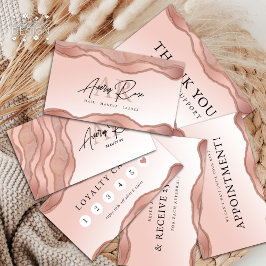 Tarjeta de agradecimiento para la belleza de la ba