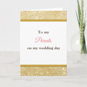 Tarjeta de agradecimiento para la boda de mis padr