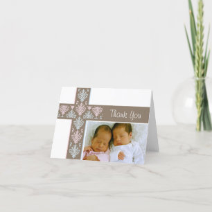 Tarjeta de agradecimiento para la cristiandad de l
