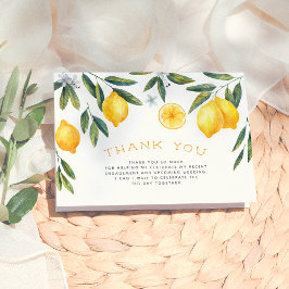 Tarjeta de agradecimiento para la despedida de sol