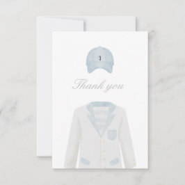 Tarjeta de agradecimiento para la ducha de bebé un