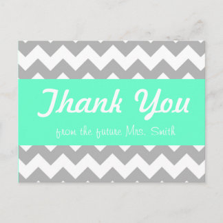 tarjeta de agradecimiento para la ducha de novia