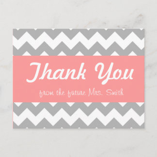 tarjeta de agradecimiento para la ducha de novia