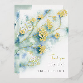 Tarjeta de agradecimiento para la ducha de novia d