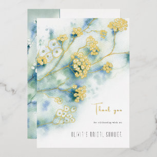 Tarjeta de agradecimiento para la ducha de novia d