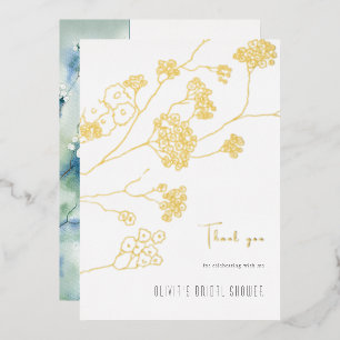 Tarjeta de agradecimiento para la ducha de novia d