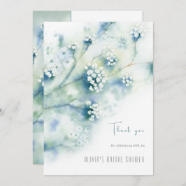 Tarjeta de agradecimiento para la ducha de novia d