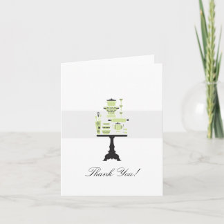 Tarjeta de agradecimiento para la fiesta de boda