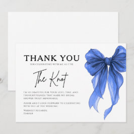 Tarjeta de agradecimiento para la fiesta de boda c