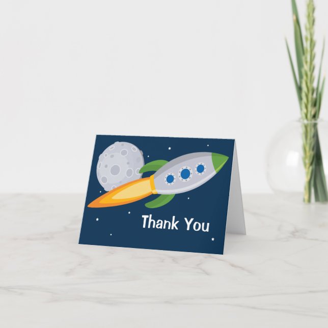 Tarjeta de agradecimiento para la fiesta de cumple (Anverso)