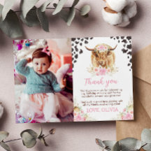 Tarjeta de agradecimiento para la fiesta de cumple