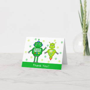 Tarjeta de agradecimiento para la fiesta de cumple