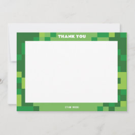 Tarjeta de agradecimiento para la fiesta del jugad