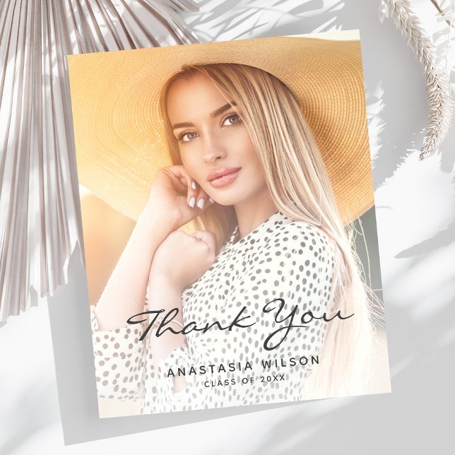 Tarjeta de agradecimiento para la graduación de gu (Subido por el creador)