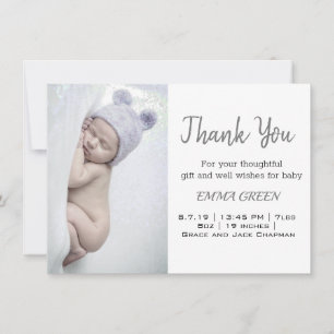 Tarjeta de agradecimiento para la Invitación de fo