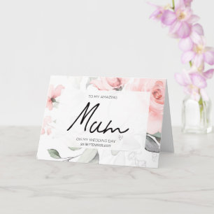 Tarjeta de agradecimiento para la madre de la novi