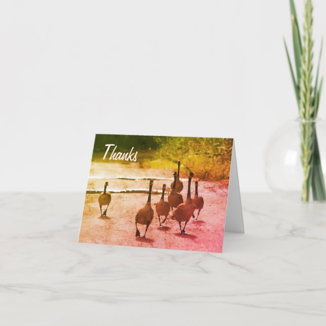 Tarjeta de agradecimiento para la naturaleza de la (Anverso)