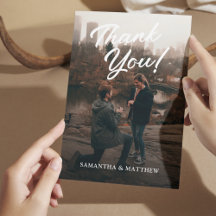 Tarjeta de agradecimiento para la parte de comprom