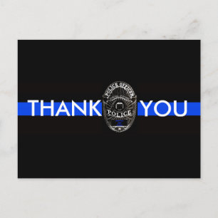 TARJETA DE AGRADECIMIENTO PARA LA POLICÍA