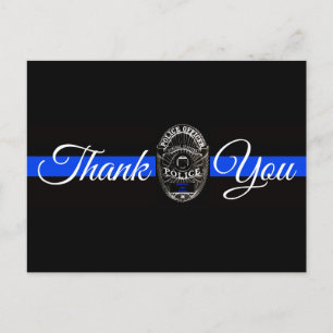 TARJETA DE AGRADECIMIENTO PARA LA POLICÍA