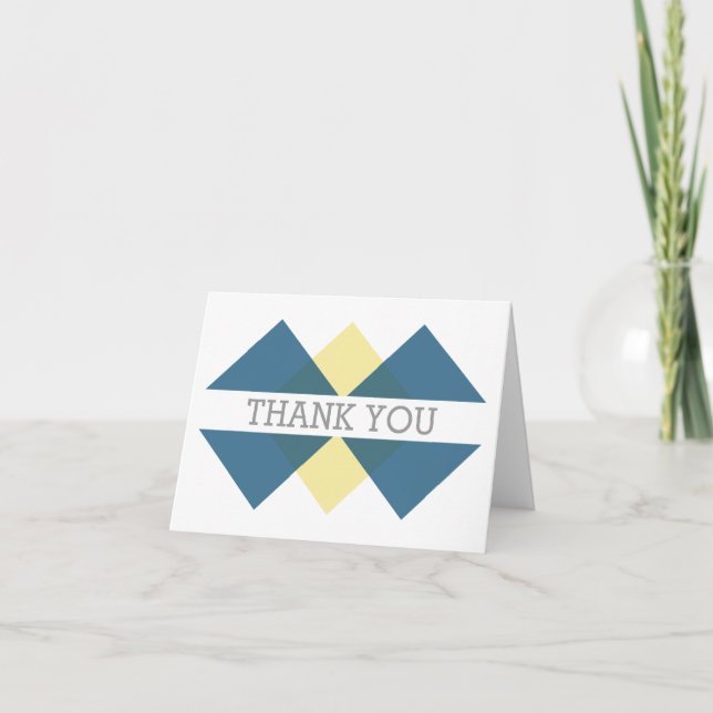 Tarjeta de agradecimiento para la Trítula Geométri (Anverso)
