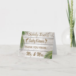 Tarjeta de agradecimiento para los besos salados d