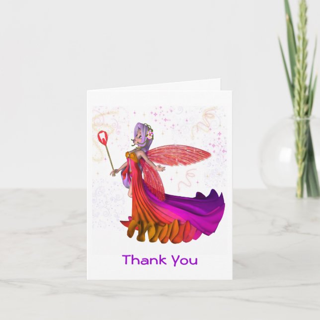 Tarjeta de agradecimiento para los chicas (Anverso)