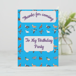 Tarjeta de agradecimiento para los duques