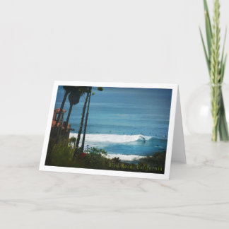 Tarjeta de agradecimiento para los surfistas de la