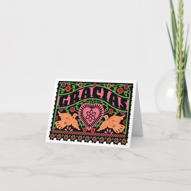 Tarjeta de agradecimiento para Lovebirds (Anverso)