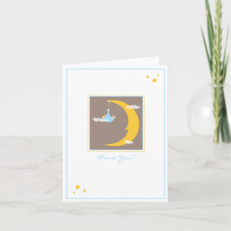 Tarjeta de agradecimiento para Luna y Estrellas