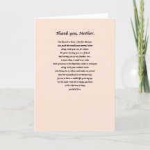 Tarjeta de agradecimiento (para madres)